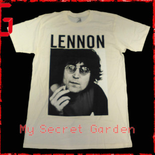 John Lennon - Smoke Portrait Official Fitted Jersey T Shirt ( Men S, L ) ***READY TO SHIP from Hong Kong***